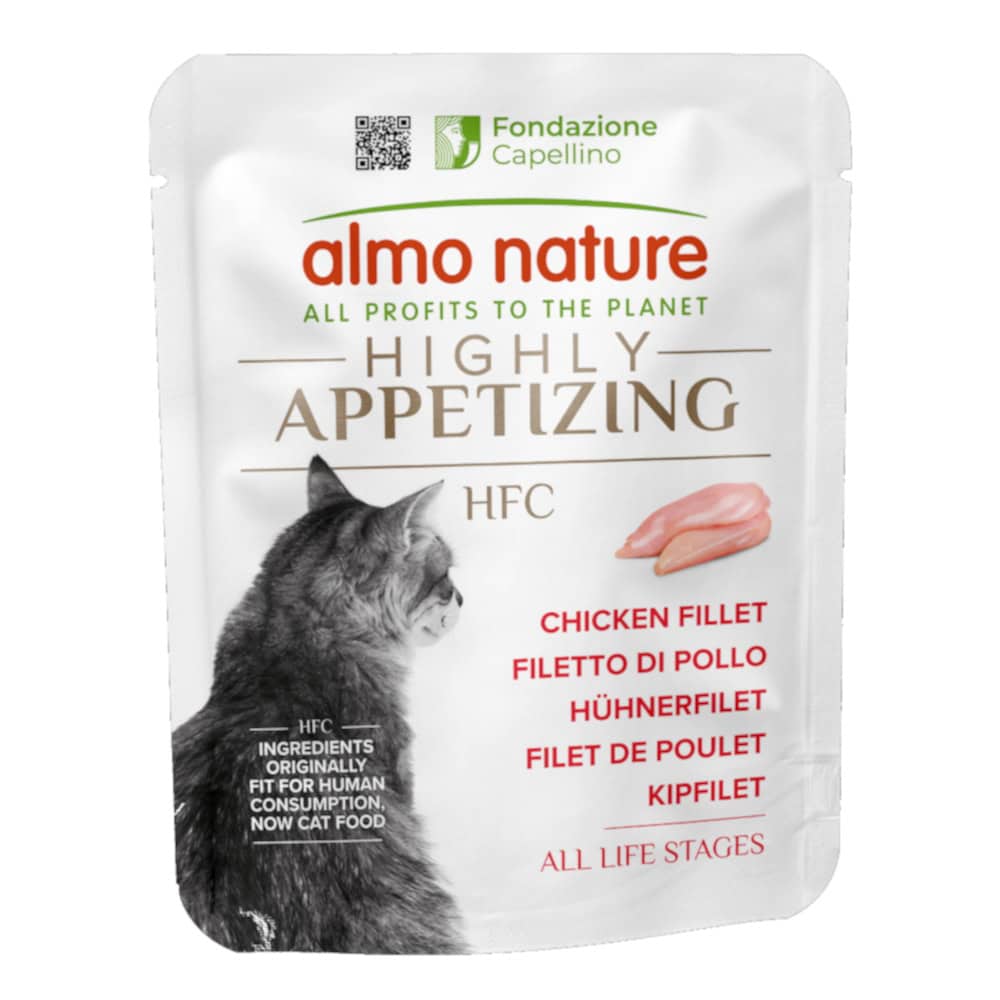 Almo Nature HFC Zeer Smakelijk Kipfilet natvoer voor katten – 6 x 50 g
