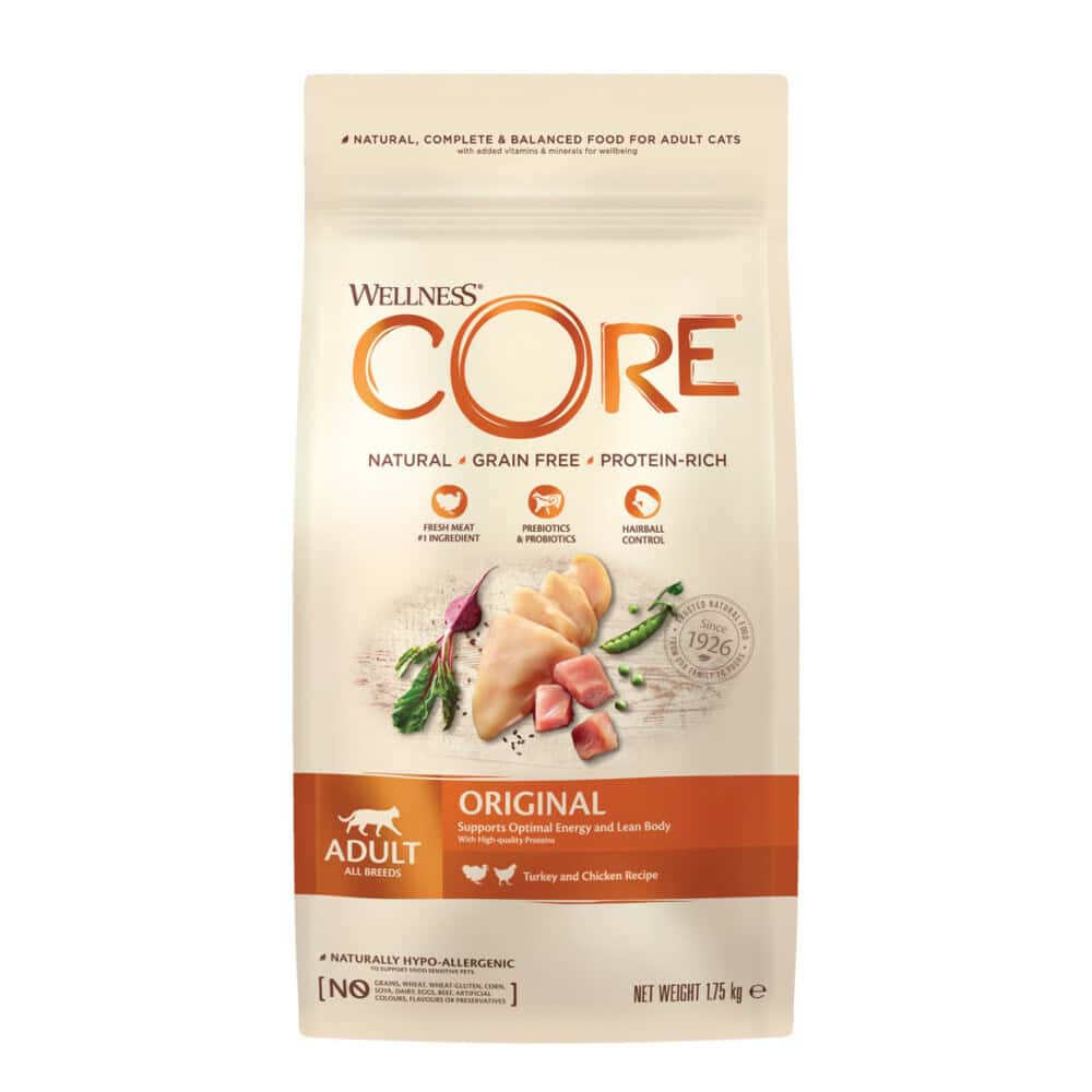 Wellness Core Kattenvoer Original Kalkoen – Kip 4 kg
