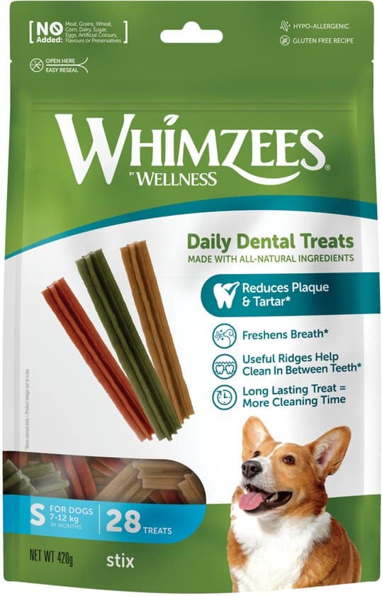 Whimzees Stix S – Kauwsnacks – Hond – 11,9cm – 24st