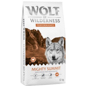 Wolf of Wilderness "Explore The Mighty Summit" - Performance Hondenvoer - Dubbelpak: 2 x 12 kg Nieuw Recept