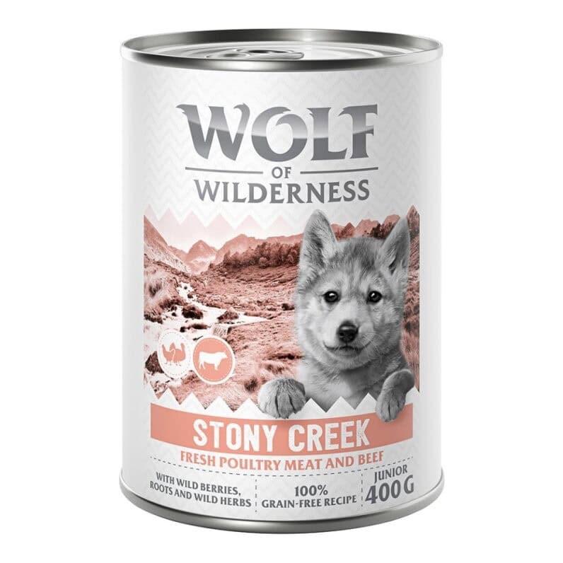 Wolf of Wilderness Junior ‘Expedition’ 6 x 400 g