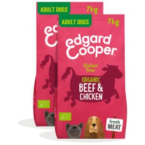 2x Edgard & Cooper Hondenvoer Bio Rund - Bio Kip 7 kg