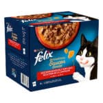 24x85g Smaakvariaties van het land Felix Sensations in Saus Kattenvoer