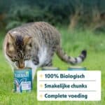Yarrah Bio Kattenvoer Chunks Kip & Kalkoen – 12 x 405 g