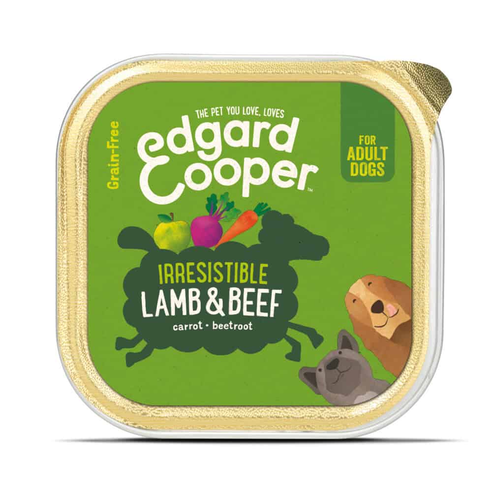 Edgard & Cooper Kuipje Vers Vlees Hondenvoer Lam – Rund 300 gr