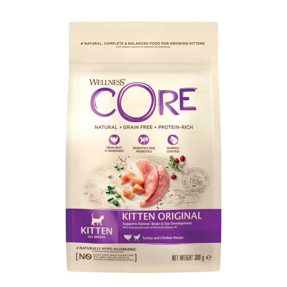 Wellness Core Kattenvoer Kitten Kalkoen – Zalm 300 gr
