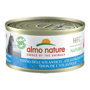 48x Almo Nature HFC Natural Kattenvoer Nat Atlantische Tonijn 70 gr