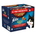 96x85g Vlees Selectie Felix Sensations Kattenvoer