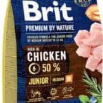 15 kg Brit Premium by Nature Junior M droog hondenvoer