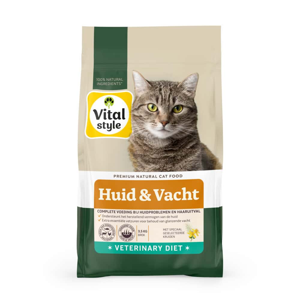 Vitalstyle Huid & Vacht Kattenvoer 3,5 kg