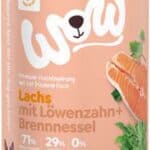6x 800g WOW Adult Zalm Hondenvoer Nat