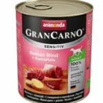 6x 800g animonda GranCarno Adult Sensitive Pure Rund & Aardappelen Honden Natvoer