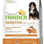 12kg Sensitive No Gluten Puppy & Junior Medium/Maxi Zalm Naturel Trainer
