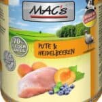 6x800g Adult Kalkoen & Bosbes MAC’s Hondenvoer
