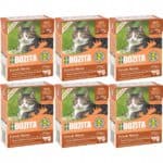 Bozita Tetra Stukjes in Gelei 6 x 370 g Kattenvoer – Sterilised met Kip & Rund