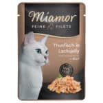 Miamor Fijne Filets Tonijn in Zalm Gelei Kattenvoer – 24 x 100 g