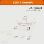 Houd je huisdierenvoer vers met een transparante opslagbox van met handvat en doseerlepel, ideaal voor honden- en kattenvoer, BPA-vrij en perfect voor buitengebruik. – 3,2 kg