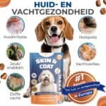 Huid & vacht Hond – Omega 3-6-9 – 60 stuks – Kauwsnack – Voor gezonde huid – Glanzende vacht – Tegen haarverlies – Kale plekken – bij honden