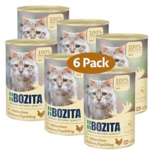 Natuurlijke Paté voor Katten met Kip - 6 x 400g Blikken