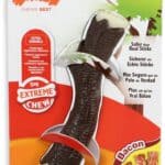 Nylabone Extreme kauwbot – Nylon Houten stok met baconsmaak – Voor de Krachtigste Kauwers – In Medium of Extra Large – Medium