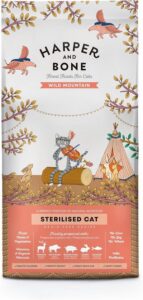 Gesteriliseerde Kattenbrokken - Wilde Eend, Wild Zwijn, Kalkoen, Konijn en Zalm – 2 kg