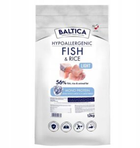 Baltica Hypoallergenic - Hondenvoer Vis & Rijst - Maat L/XL (Grote Rassen) - Erwtenvrij & Licht Verteerbaar – 12 kg